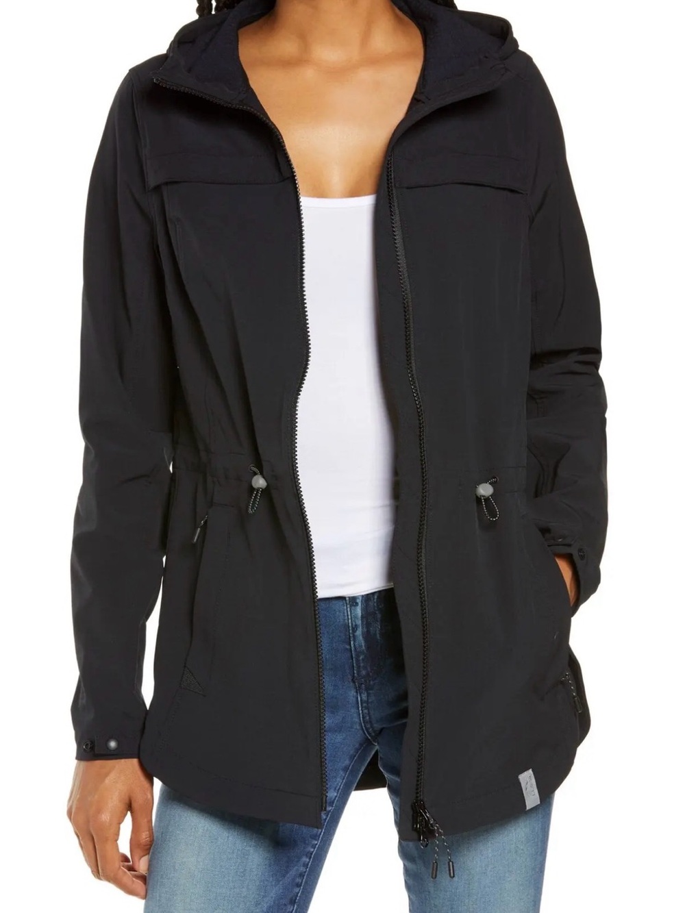 LLBean Women’s Bradbury Stretch Rain Jacket - Medium, Black